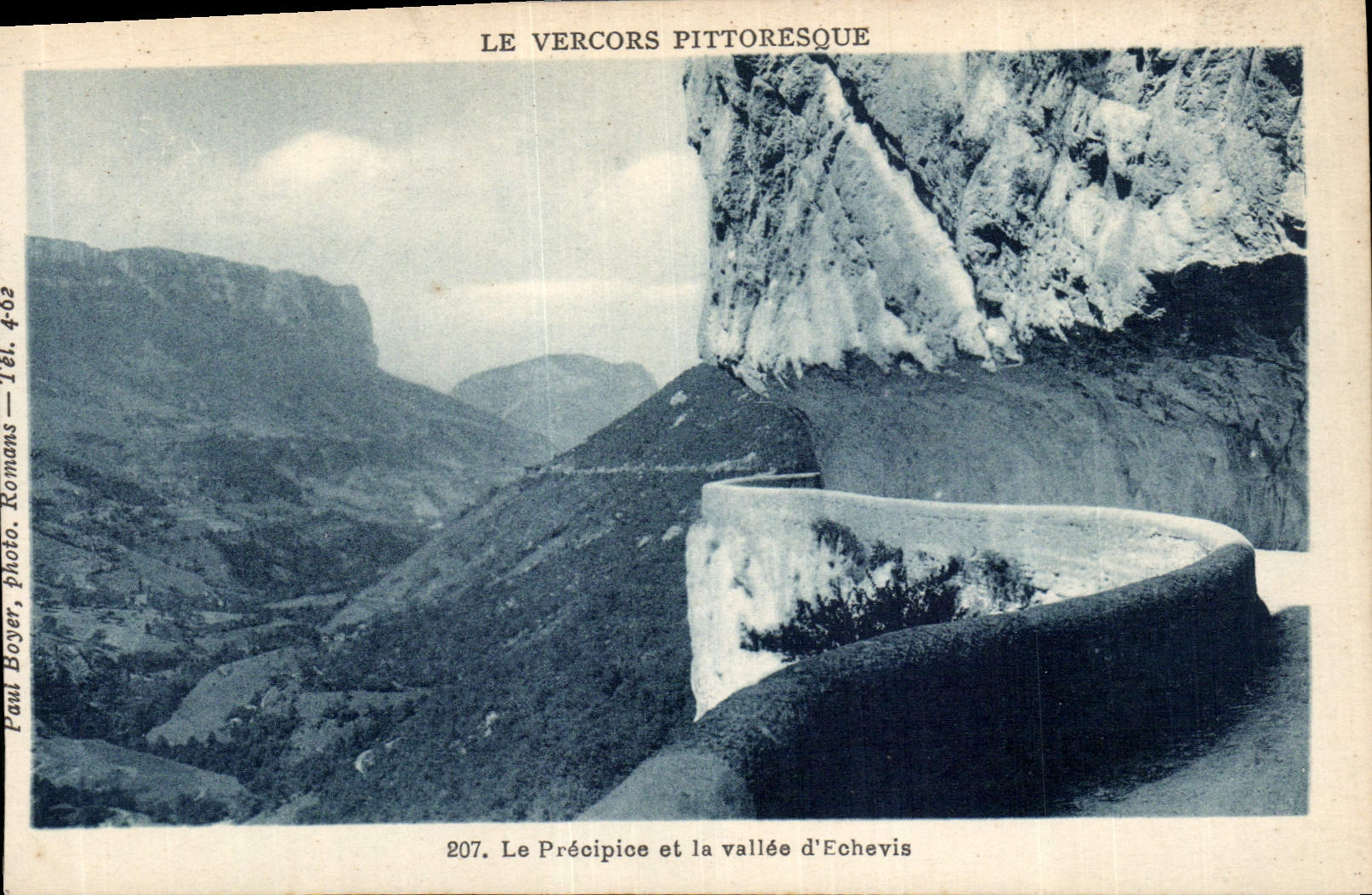 CPA Le Vercors pittoresque le Precipice et la vallee d'Echevis