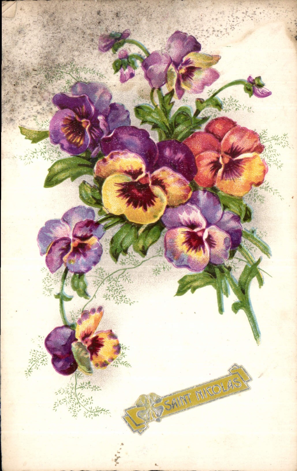 CPA Saint Nicolas Fleurs