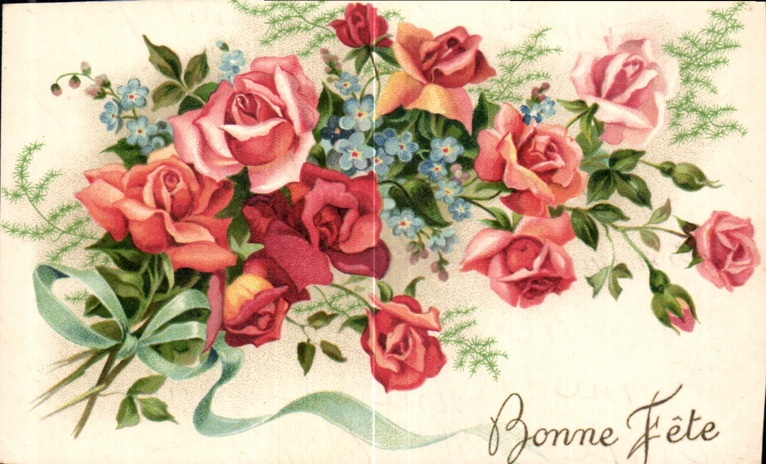 CPA Bonne Fete Fleurs