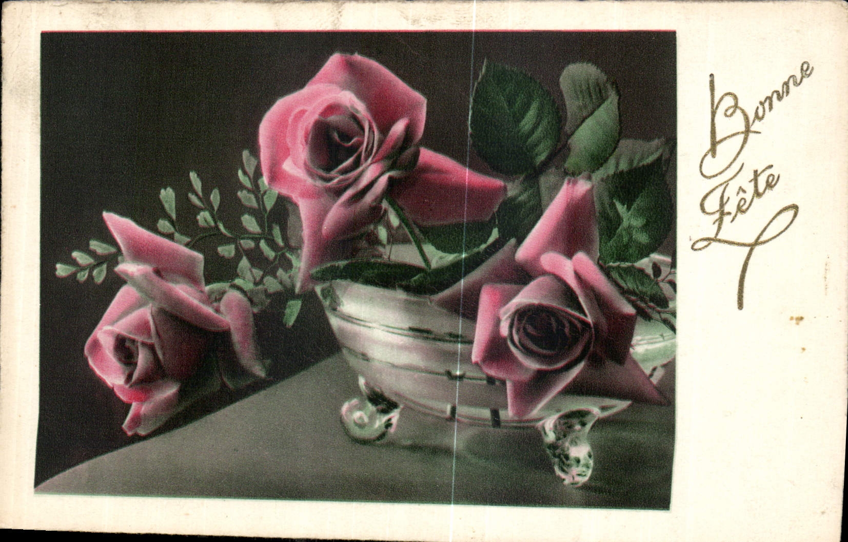 CPA Bonne Fete Fleurs