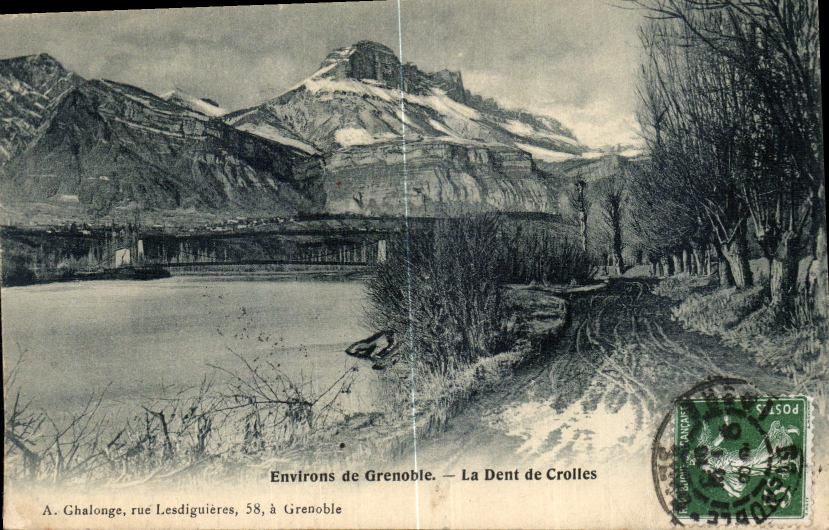 CPA Environs de Grenoble La Dent de Crolles 