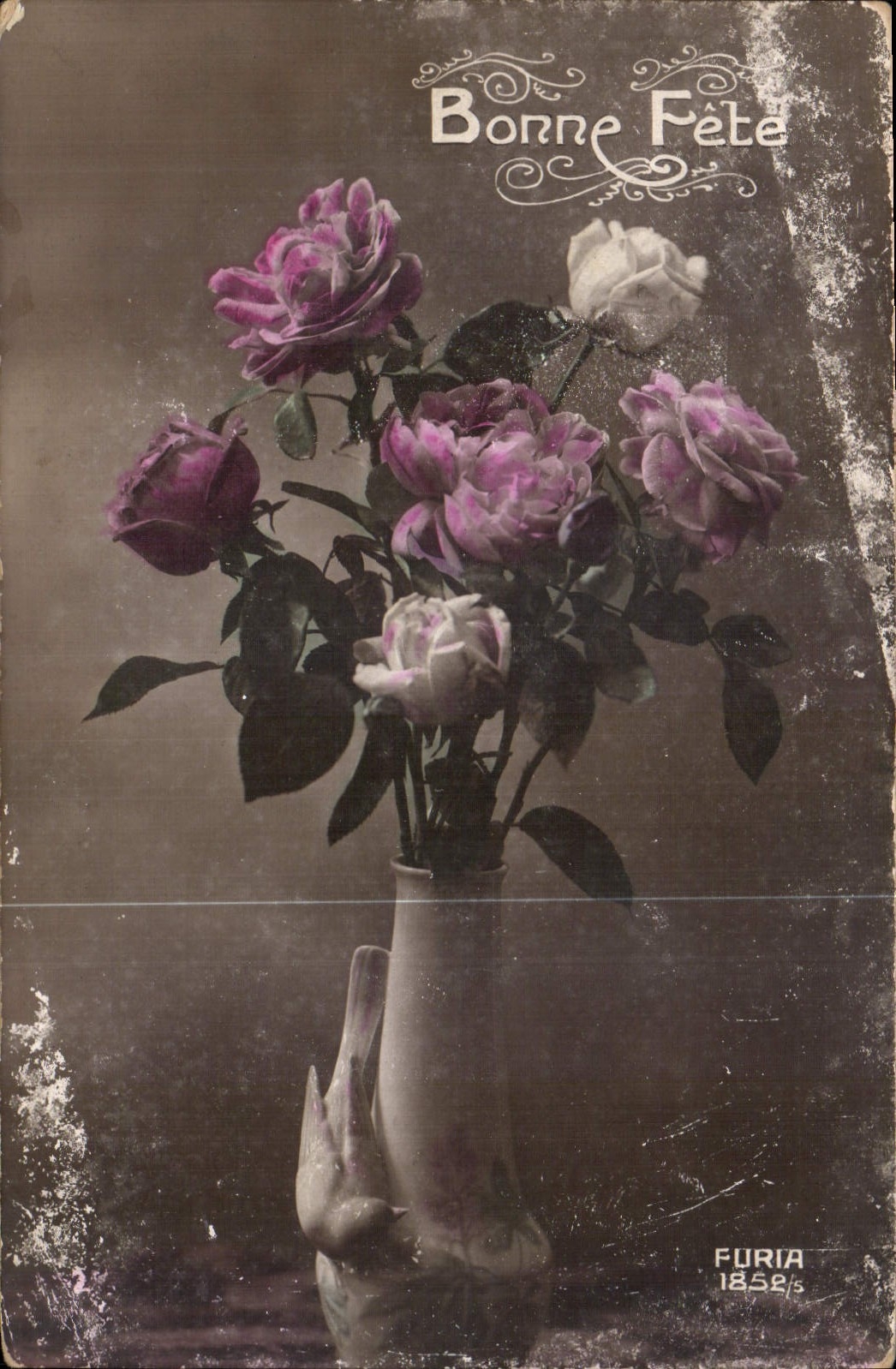 CPA Bonne Fete Fleurs