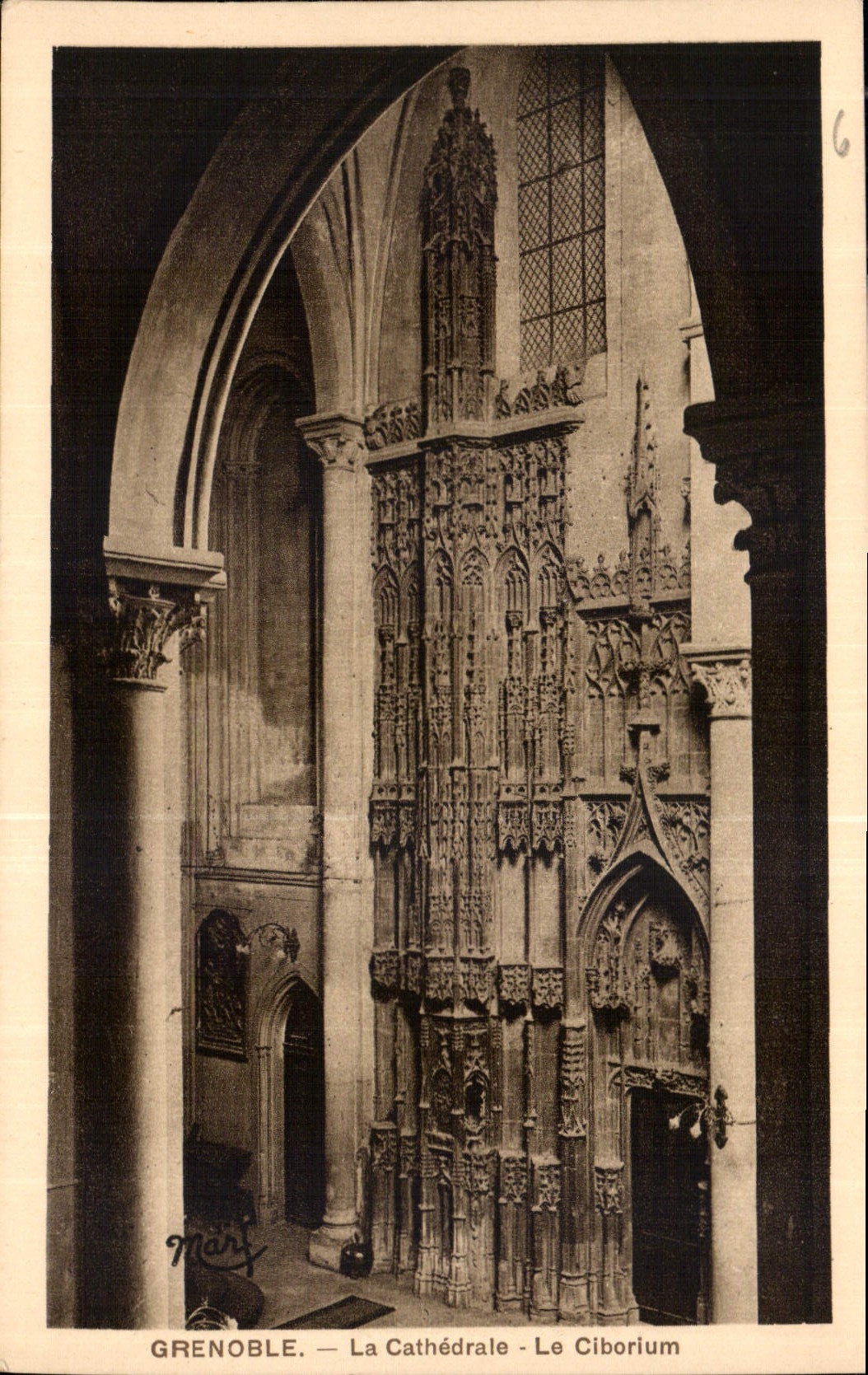 CPA Grenoble La Cathedrale Le Ciborium