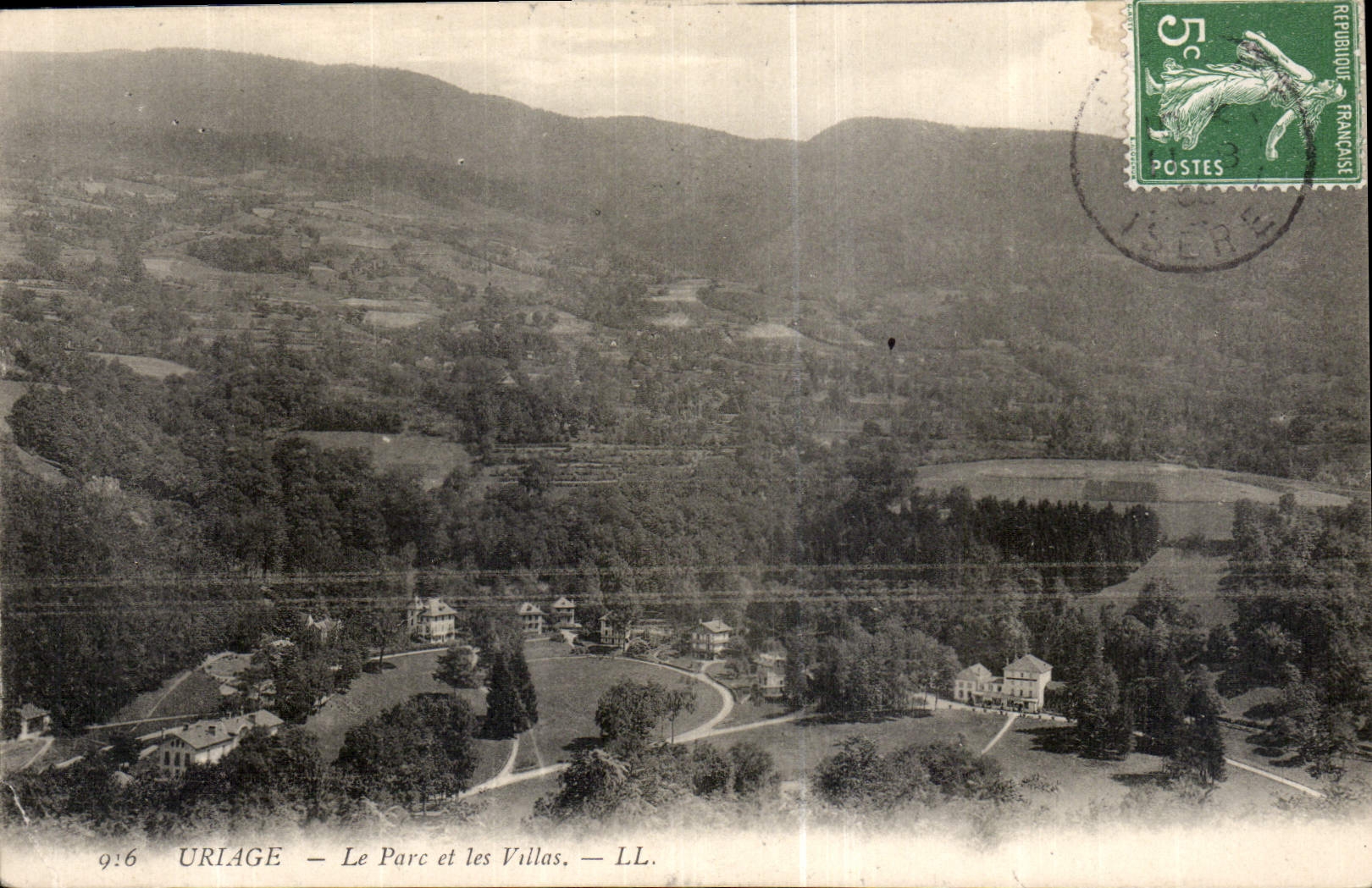 CPA Uriage Le Parc et les Villas