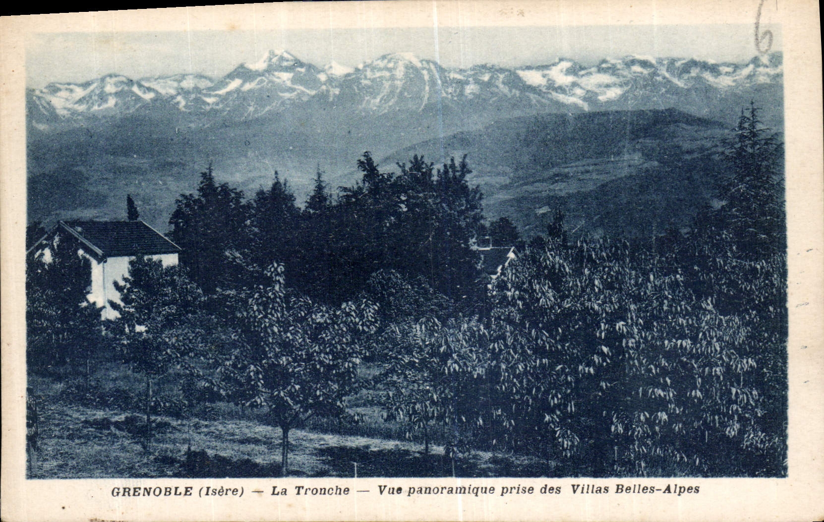 CPA Grenoble Isere La Tronche Vue panoramique prise des Villas Belles Alpes 