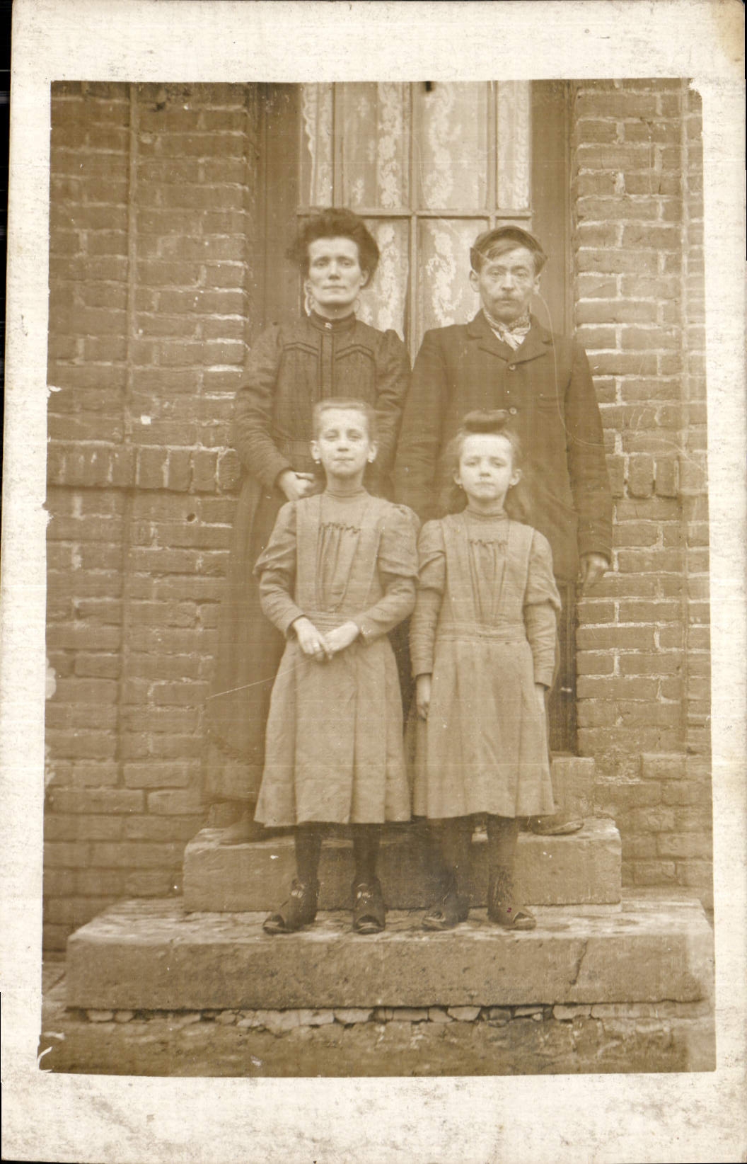 CARTE PHOTO Homme Femme Enfants