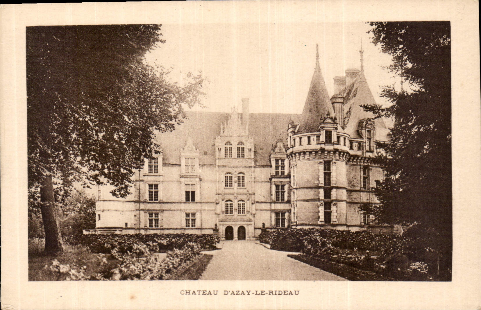 CPA Chateau d'Azay le Rideau 
