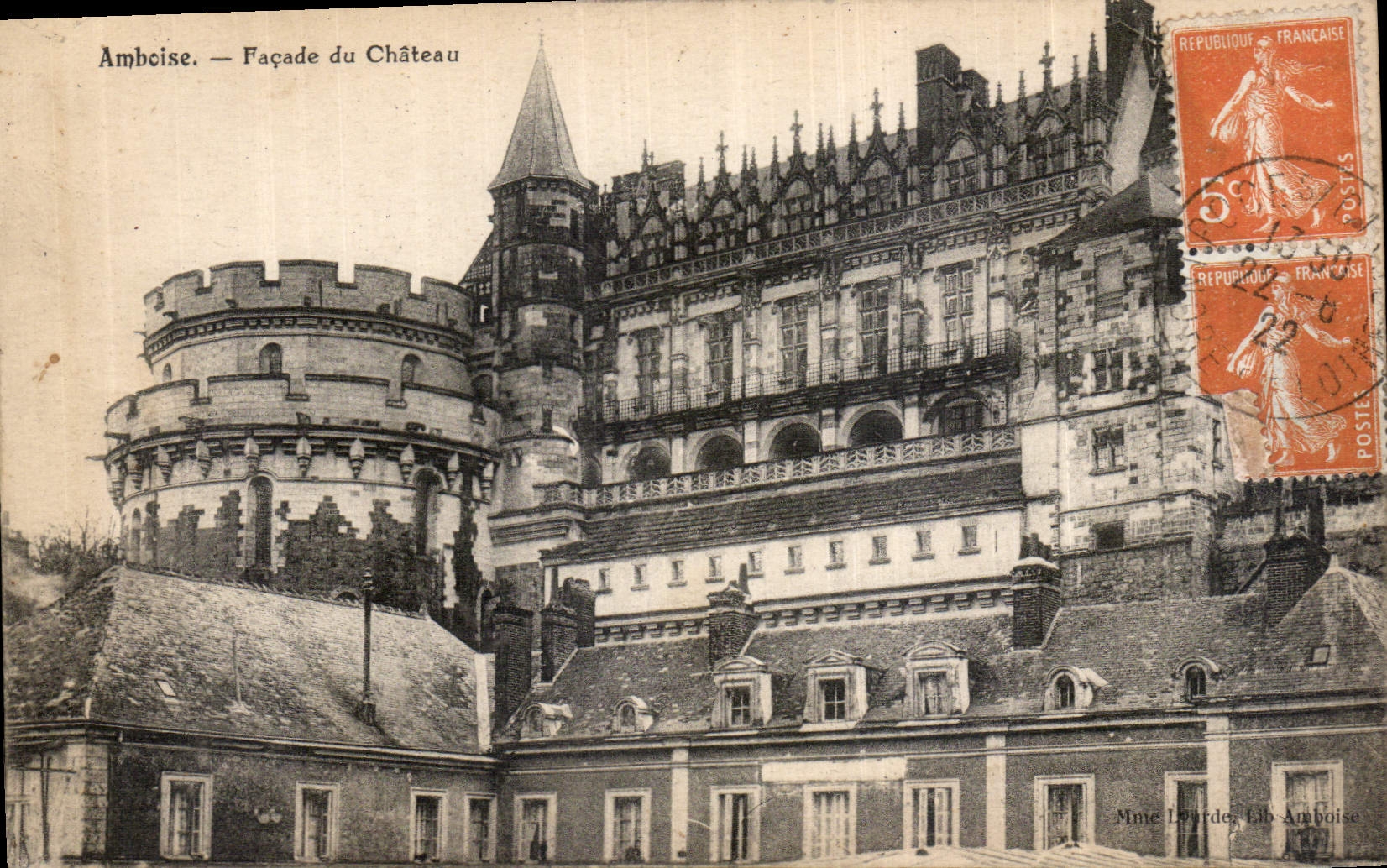 CPA Amboise Facade du Chateau 
