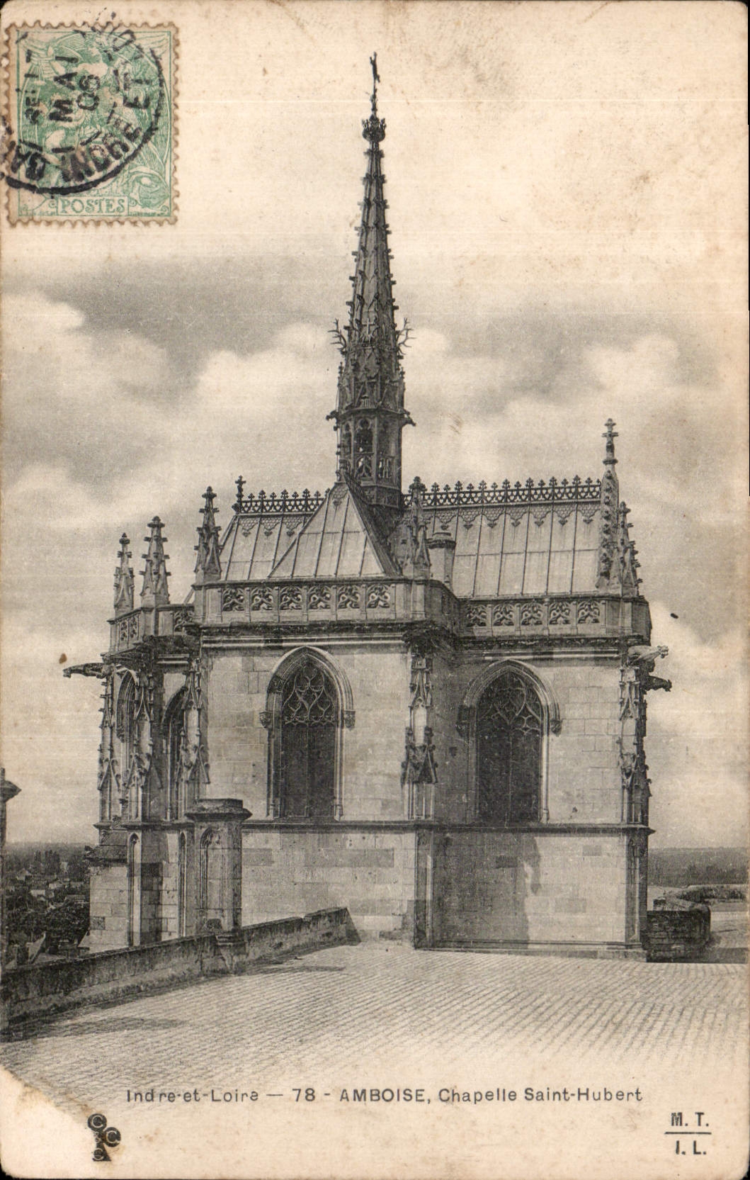 CPA Indre et Loire Amboise Chapelle Saint Hubert