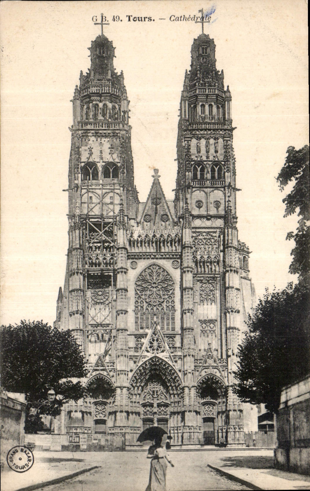 CPA Tours Cathedrale 