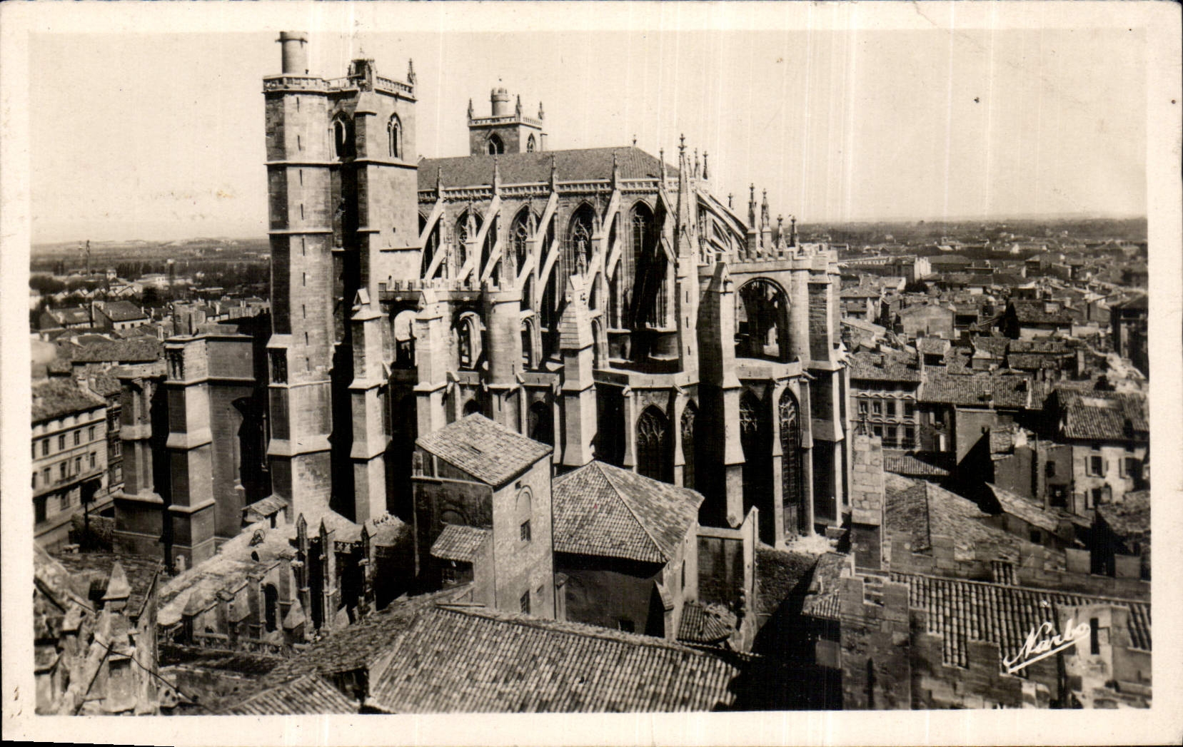 CPA Narbonne La Cathedrale St Just 