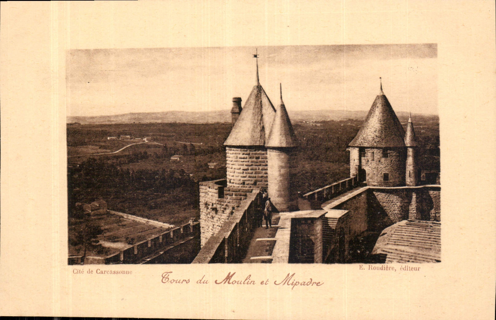 CPA Cite de Carcassonne Tours du Moulin et Mipadre 