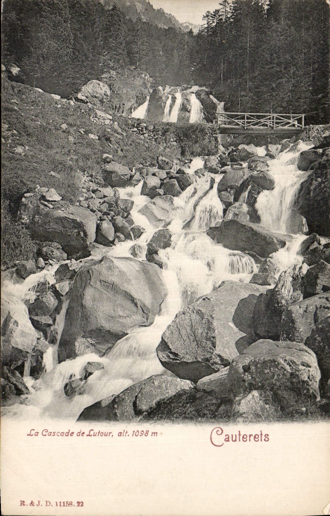 CPA La Cascade de Litour Cauterets 