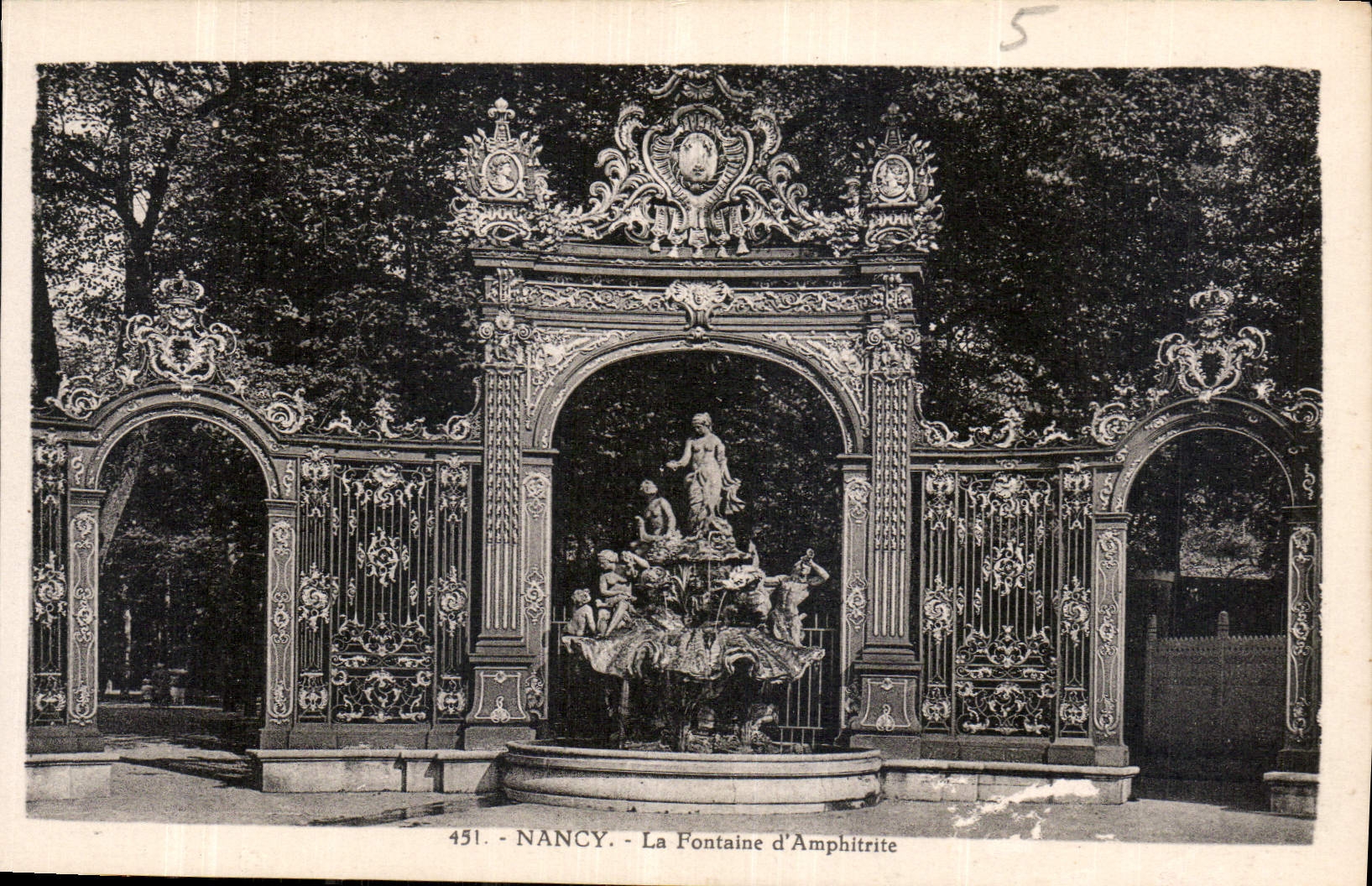CPA Nancy la Fontaine d'Amphitrite 