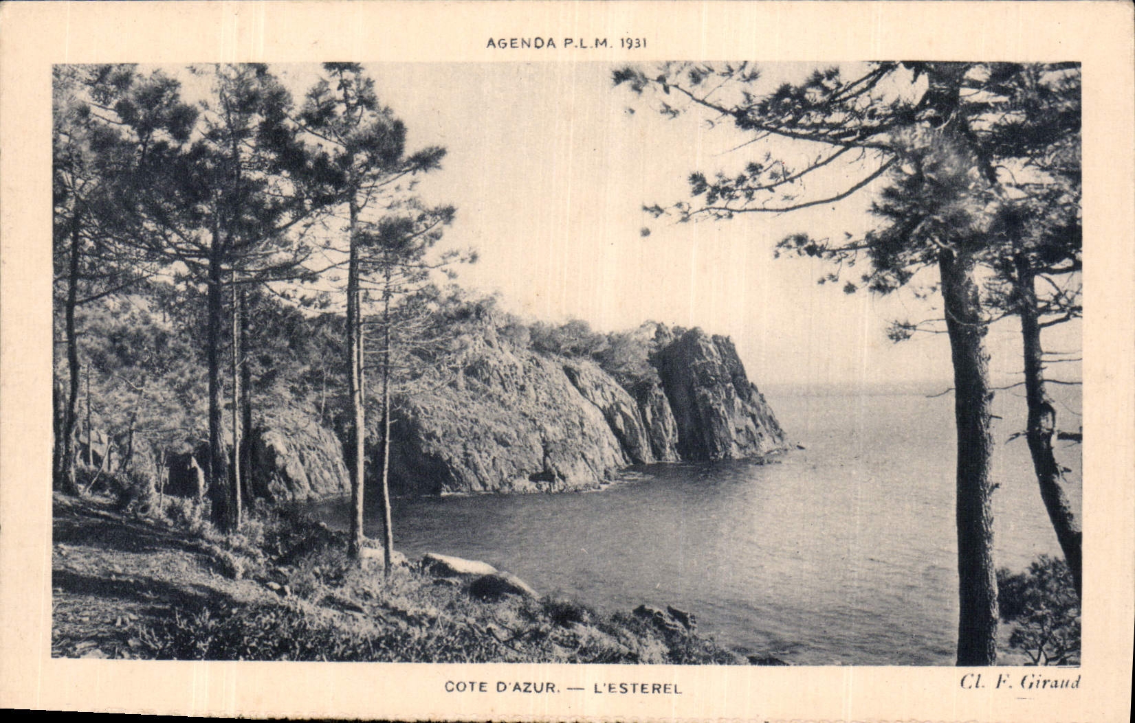 CPA Agenda PLM 1931 Cote d'Azur l'Esterel 