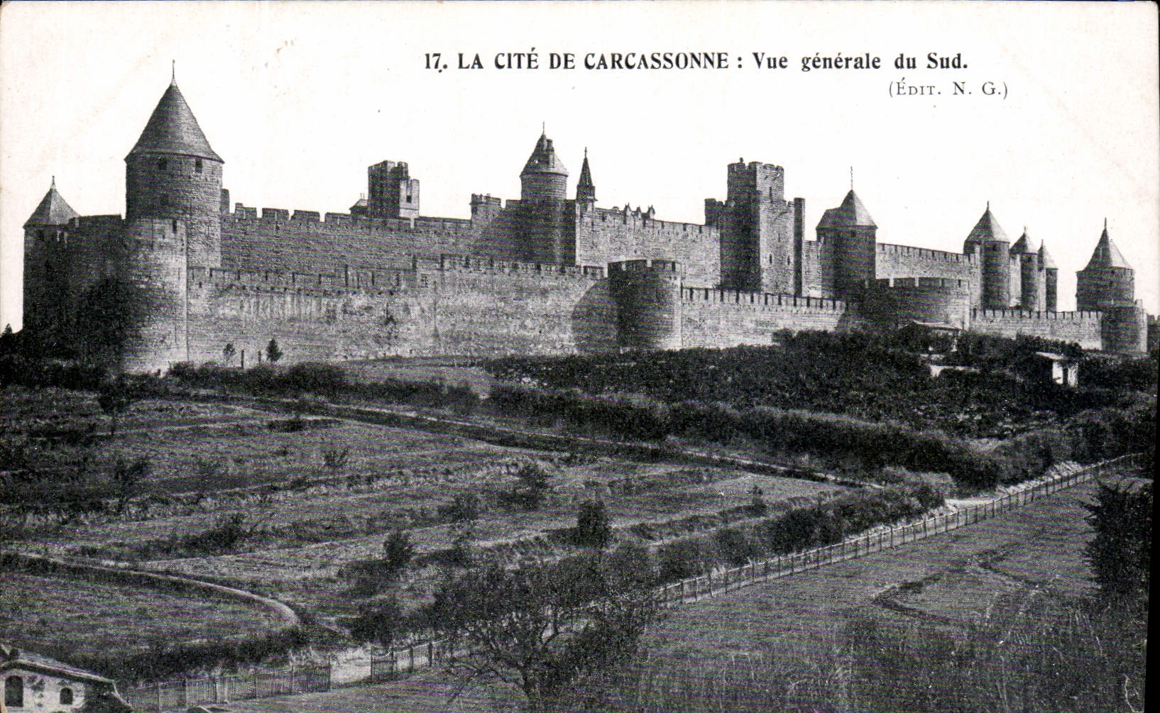 CPA La Cite de Carcassonne vue generale du Sud