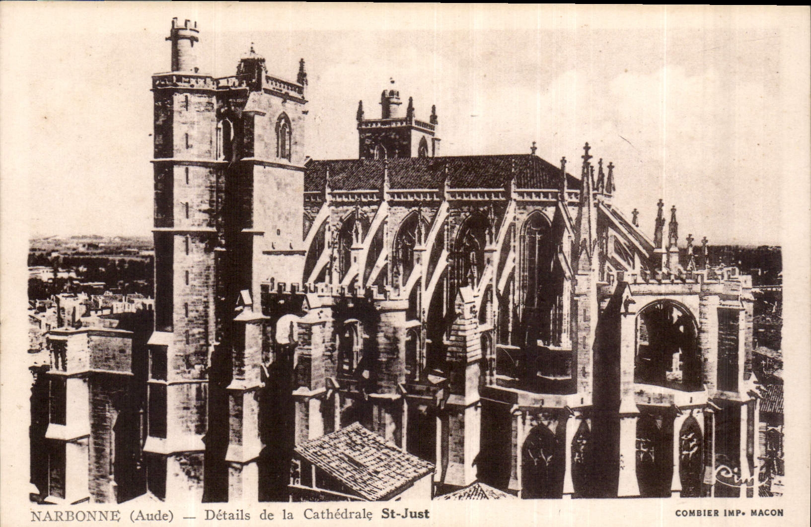 CPA Narbonne Aude Details de la Cathedrale St just