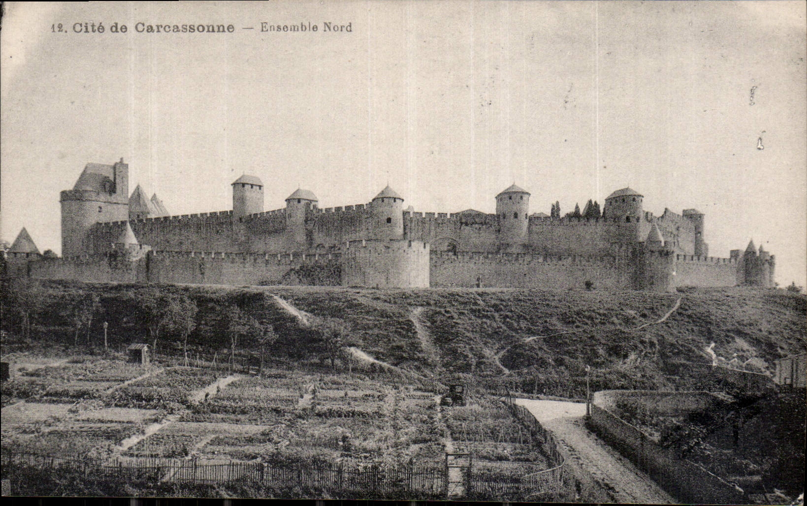 CPA Cite de Carcassonne Ensemble Nord