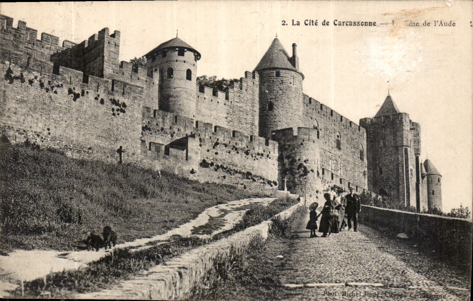 CPA Cite de Carcassonne la Cote de l'Aude