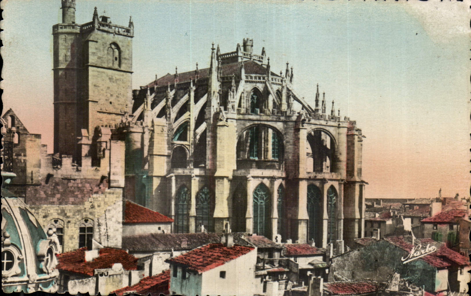 CPA Narbonne la Cathedrale St Just XIII et XV siecle 