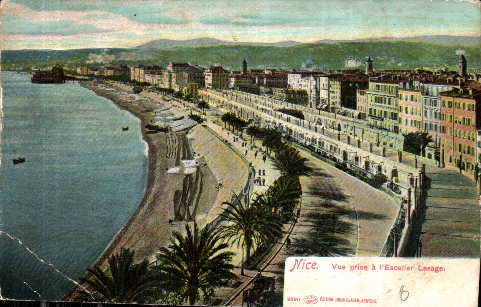 CPA Nice vue prise a l'Escalier Lesage 