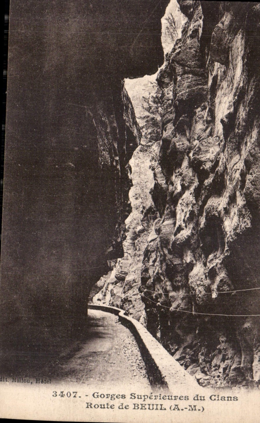 CPA Gorges Superieures du Cians Route de Beuil A M