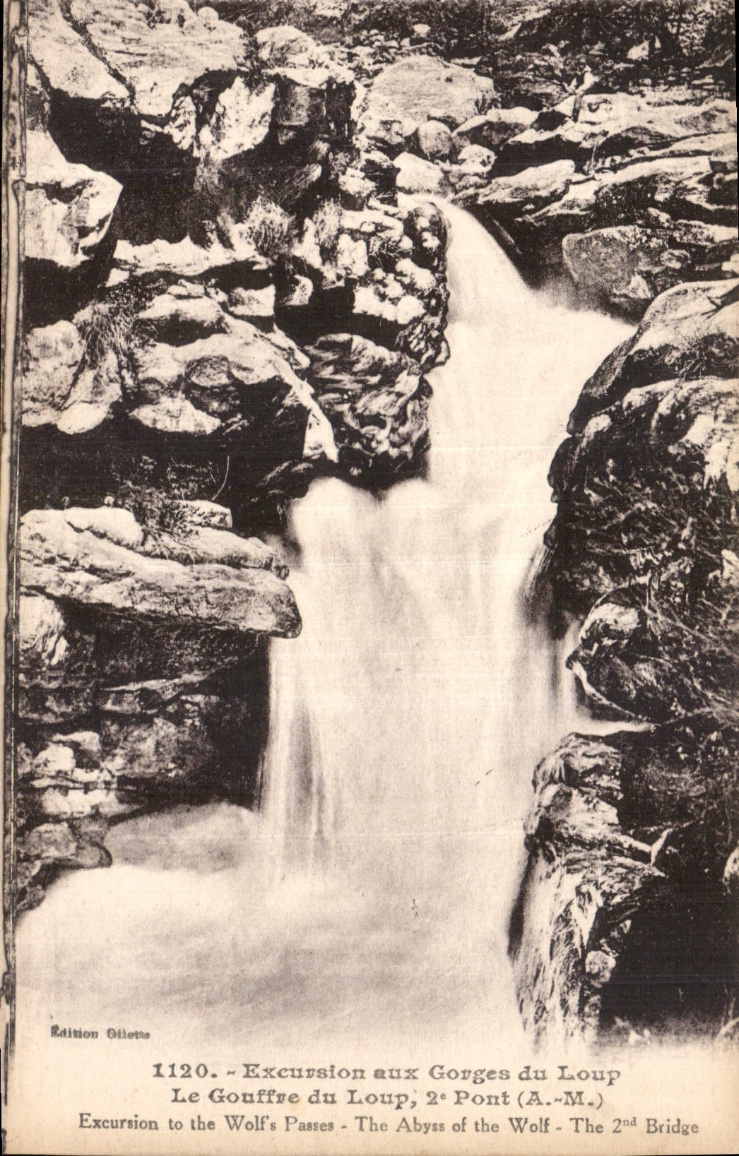 CPA Excursion aux Gorges du Loup le Gouffre du Loup 2 Pont A M 
