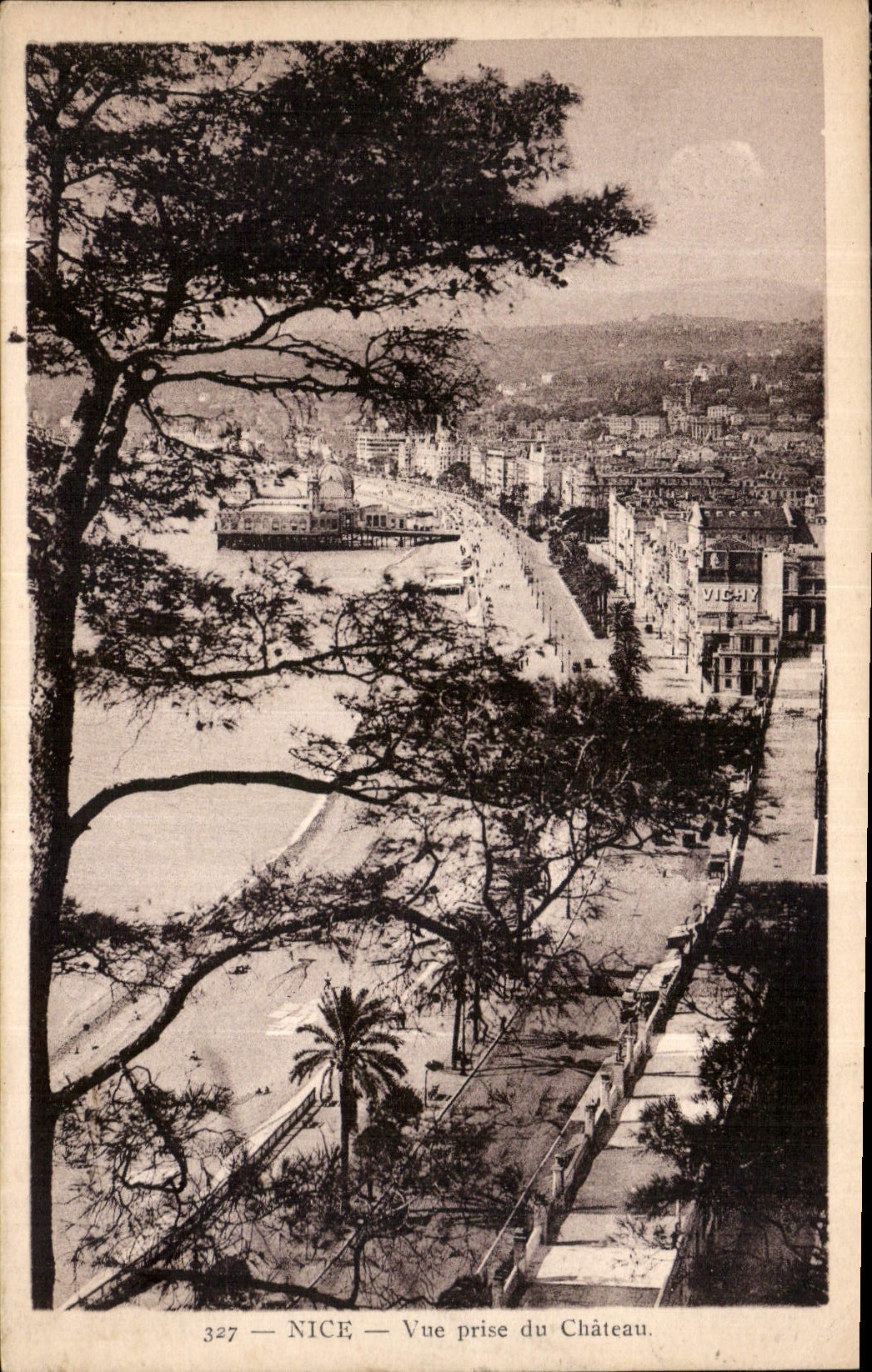 CPA Nice vue prise du Chateau 