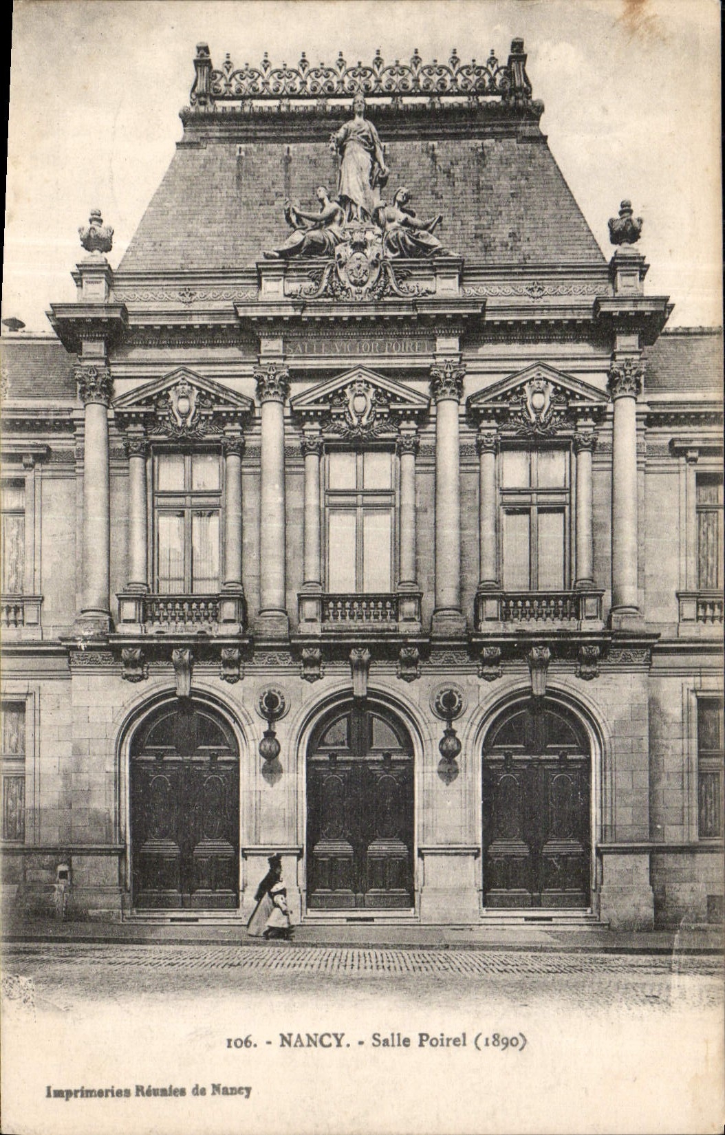 CPA Nancy Salle Poirel 1890 