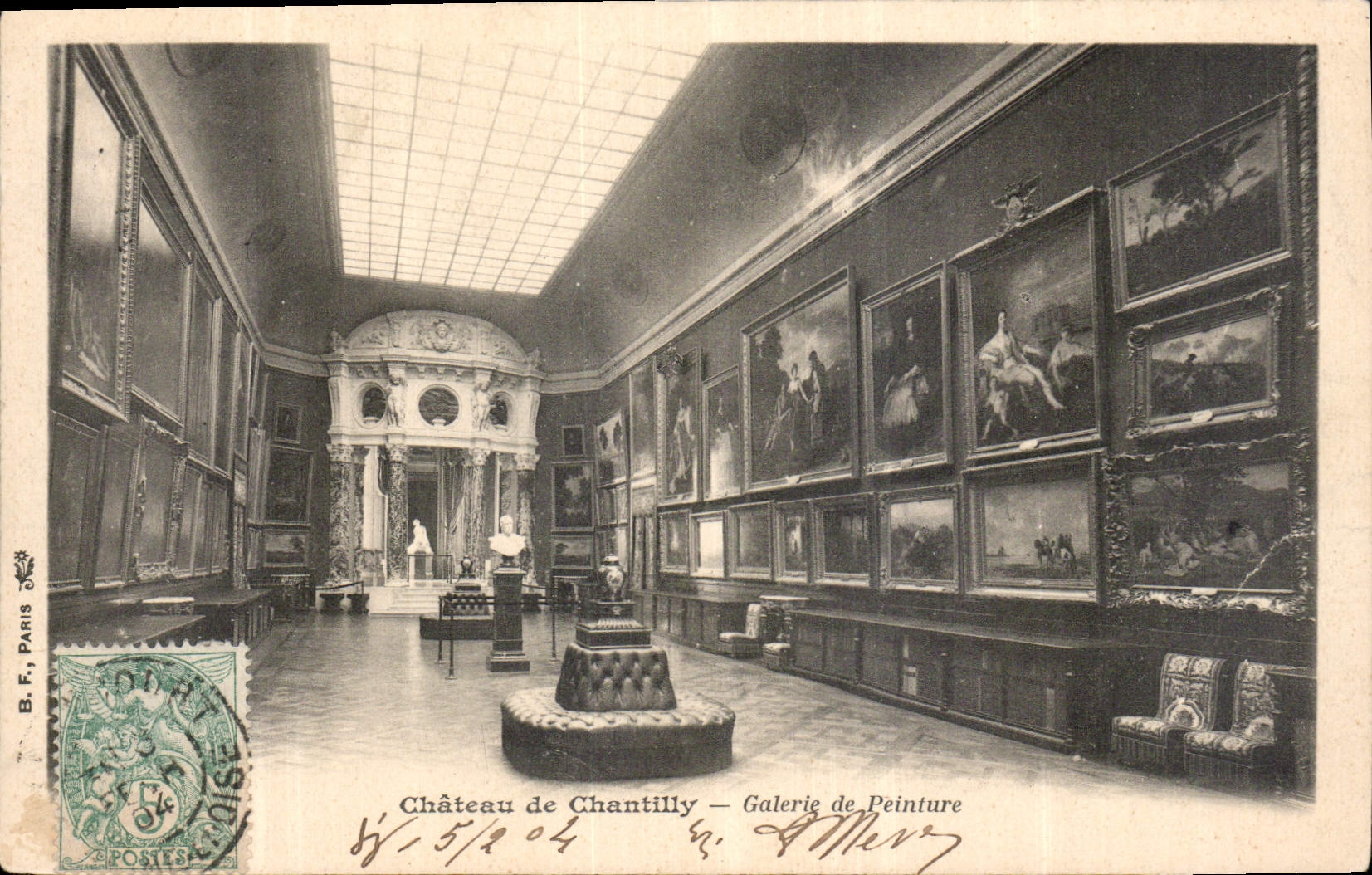 CPA Chateau de Chantilly Galerie de Peinture