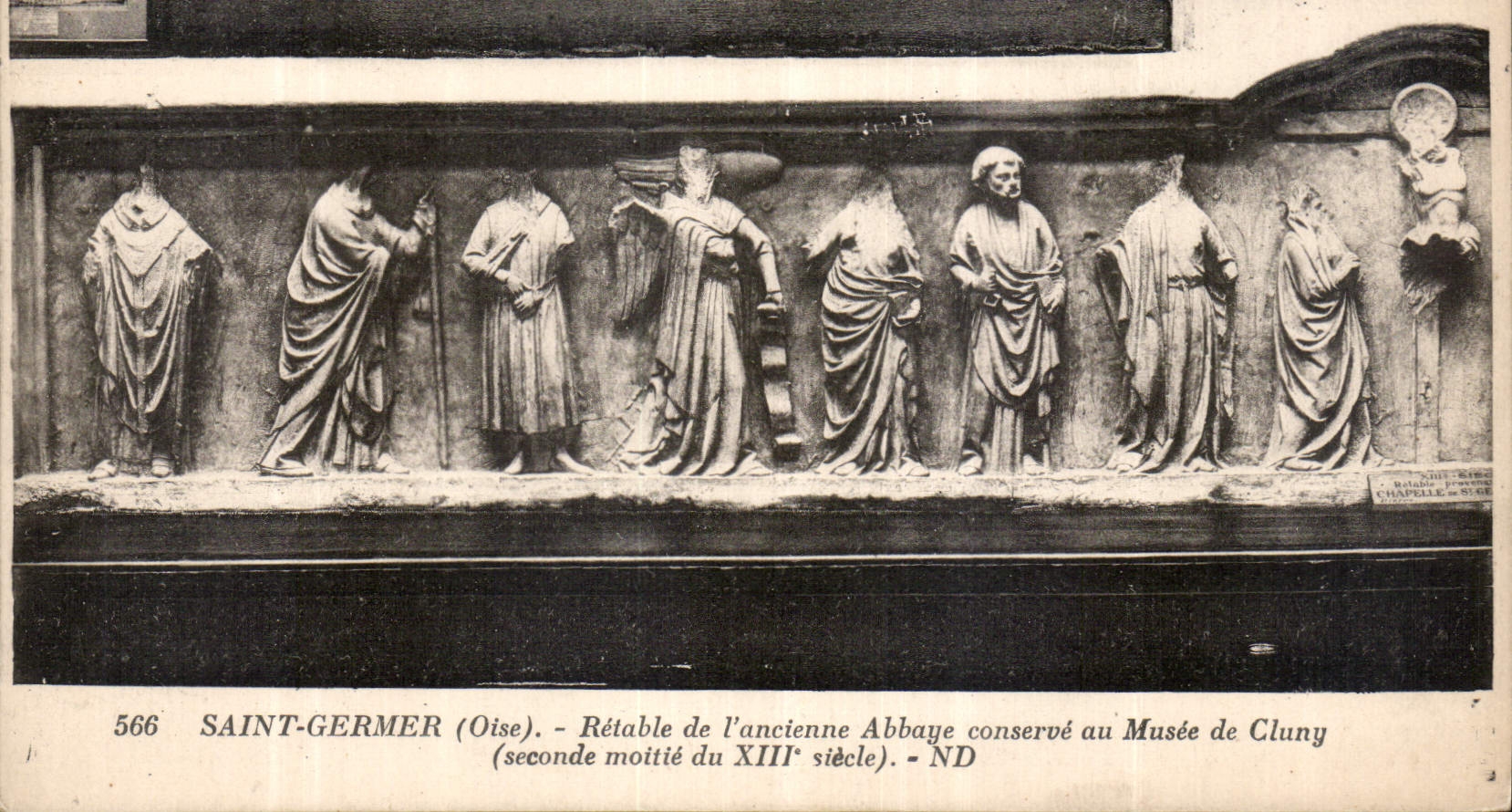 CPA Saint Germer Oise Retable de l'ancienne Abbaye conserve au Musee de Cluny seconde moitie du XIII