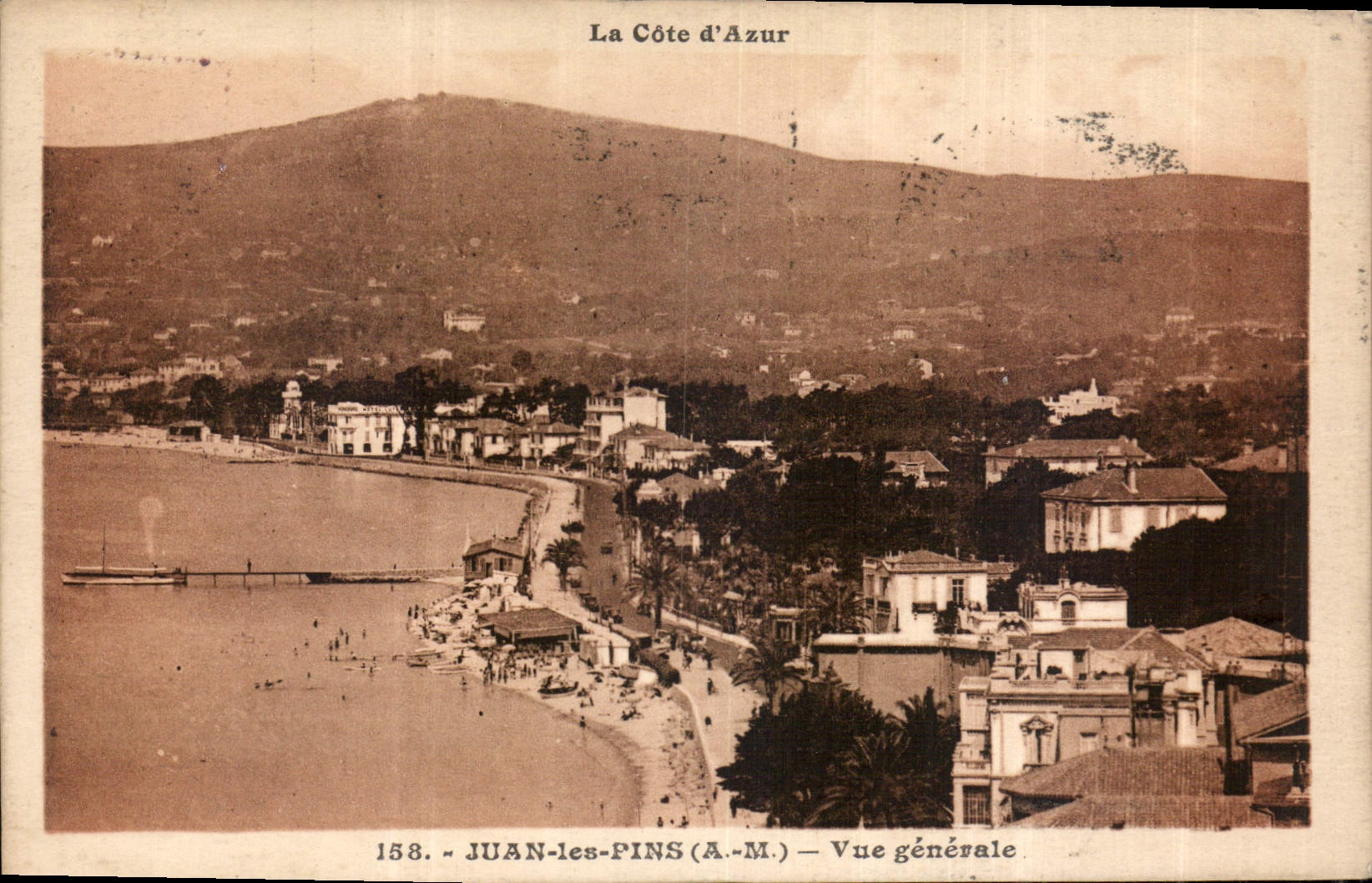 CPA La Cote d'Azur Juan les Pins A M vue generale 
