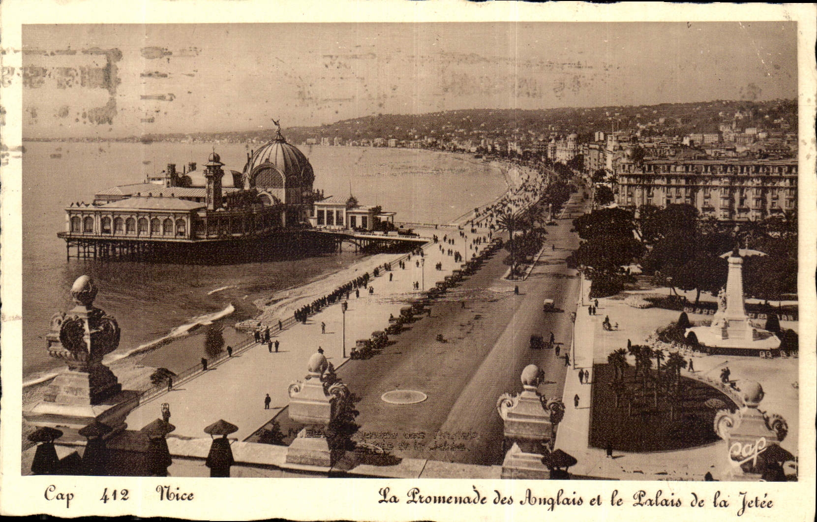 CPA Nice la promenade des Anglais et le Palais de la Jetee
