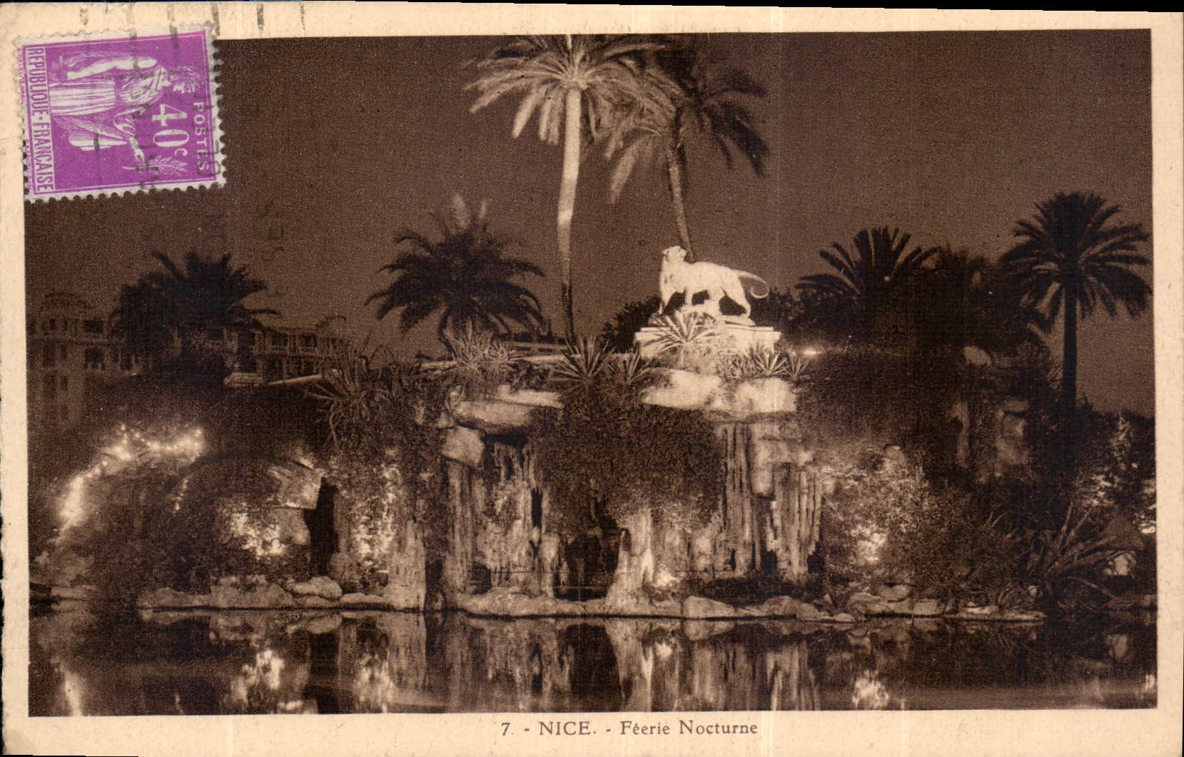 CPA Nice Feerie Nocturne 