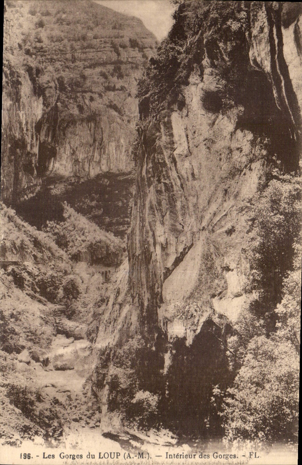 CPA Les Gorges du Loup A M interieur des Gorges