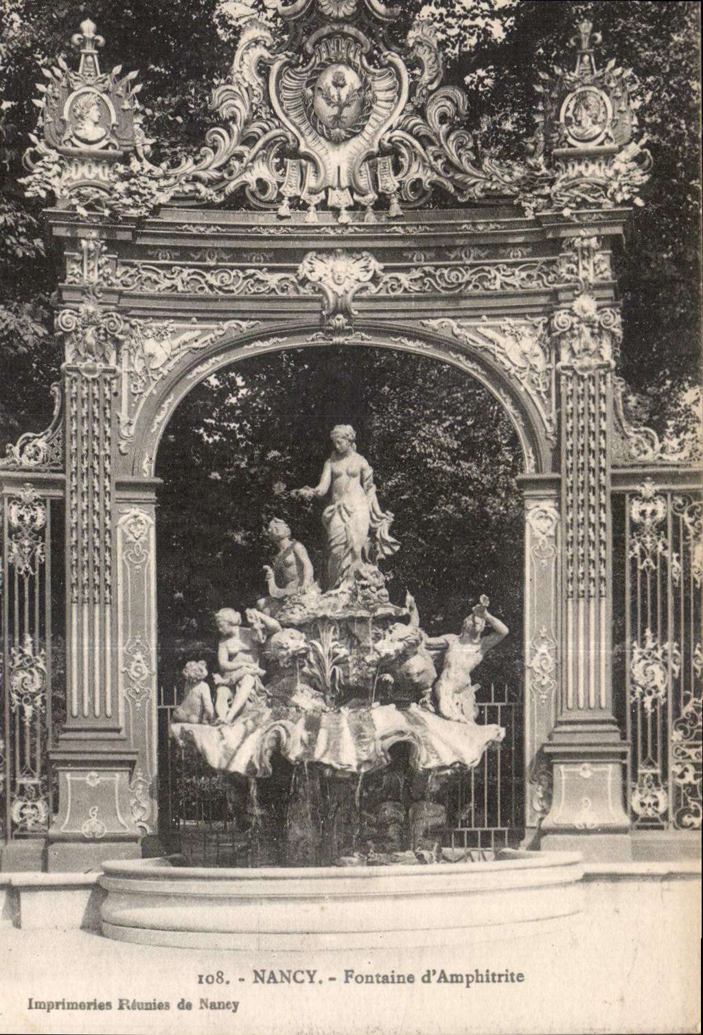 CPA Nancy fontaine d'Amphitrite 
