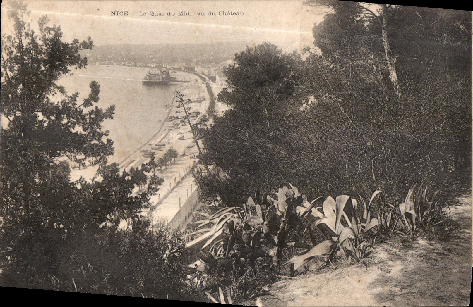 CPA Nice Le Quai du Midi vu du Chateau 