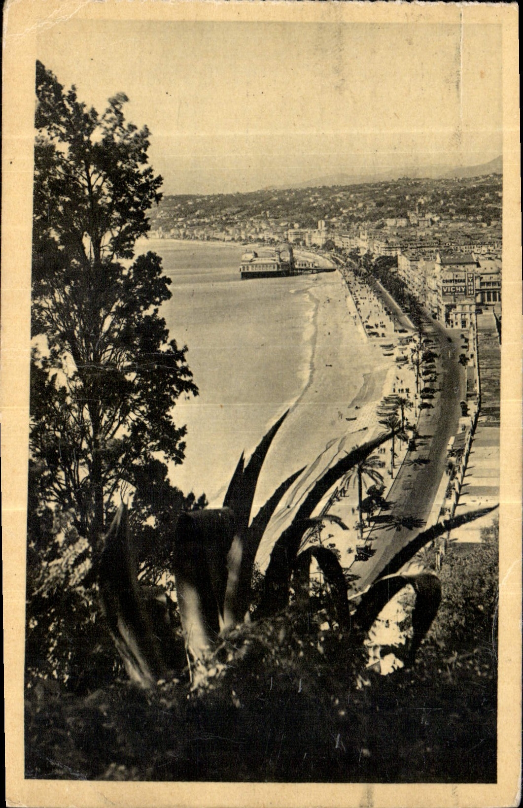 CPA Cote d'Azur artistique Nice vue generale prise du Chateau 