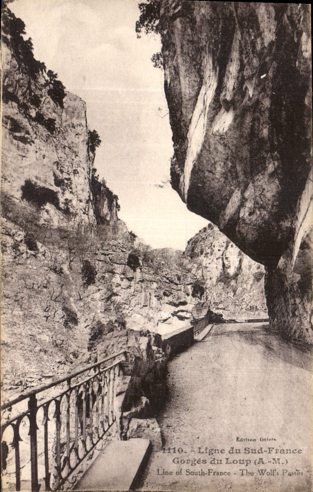 CPA Ligne du Sud France Gorges du loup A M