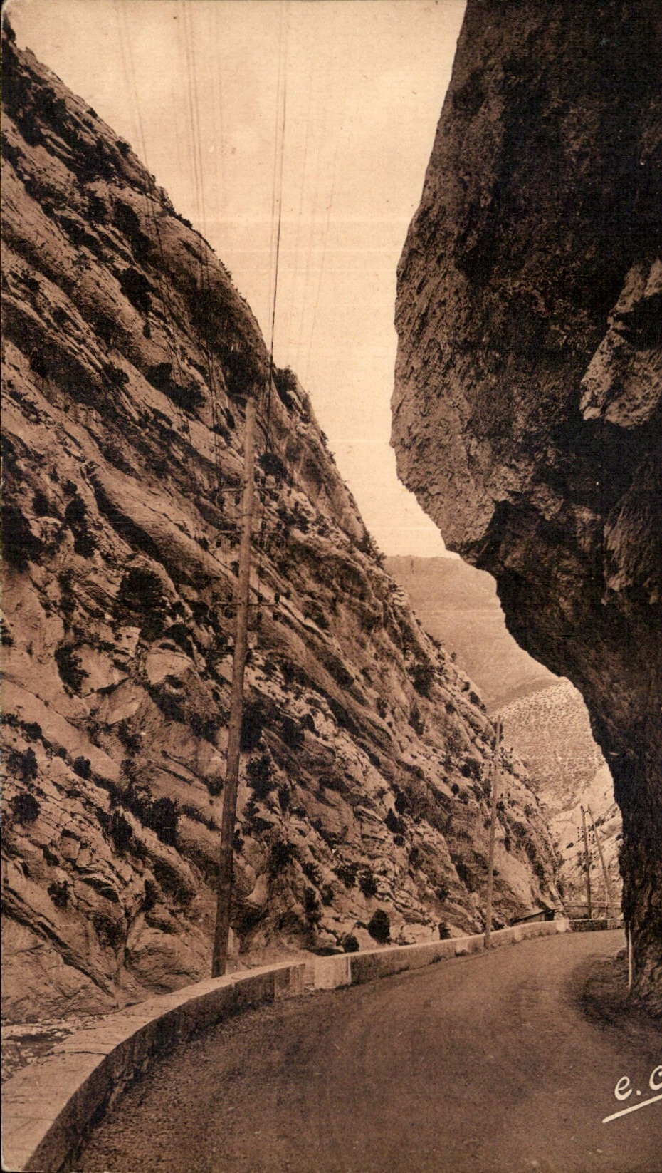 CPA Route Digne a Nice Clues de Chabrieres 