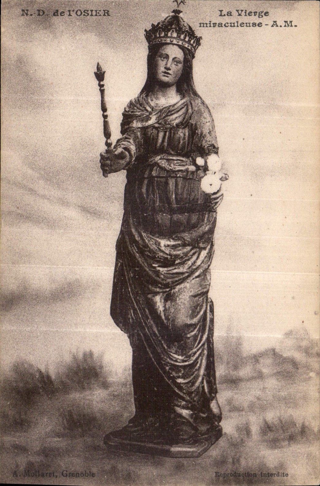 CPA N D de l'Oiser La Vierge miraculeuse A M