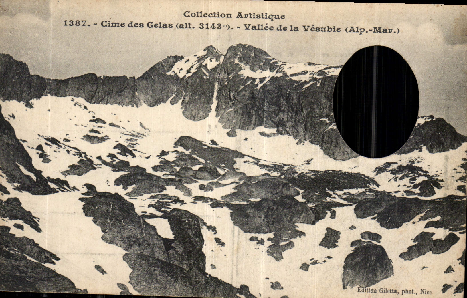CPA Cime des Gelas vallee de la Vesubie Alp Mar
