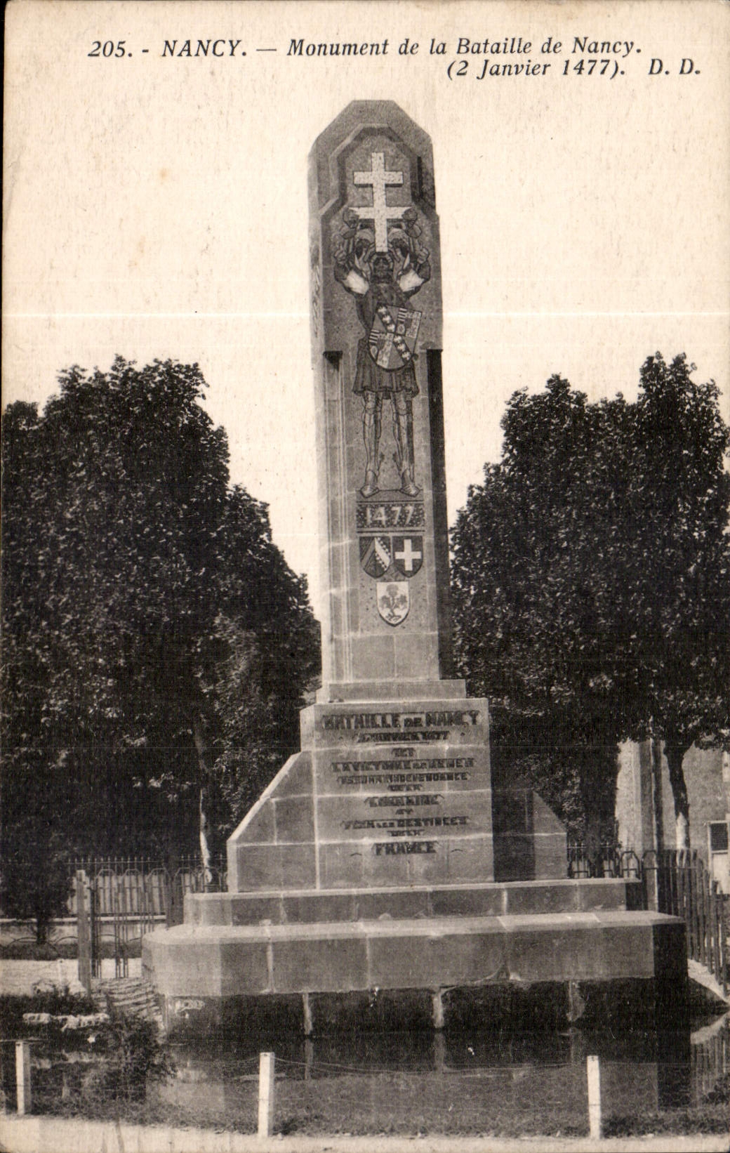 CPA Nancy Monuemnt de la bataille de Nancy 2 Janvier 1477 