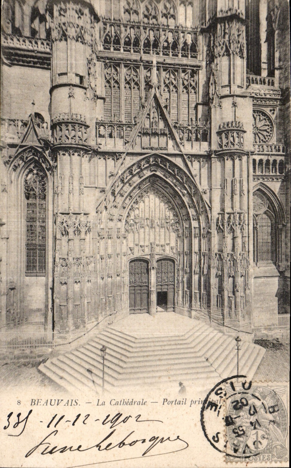 CPA Beauvais la Cathedrale Portail Principal 