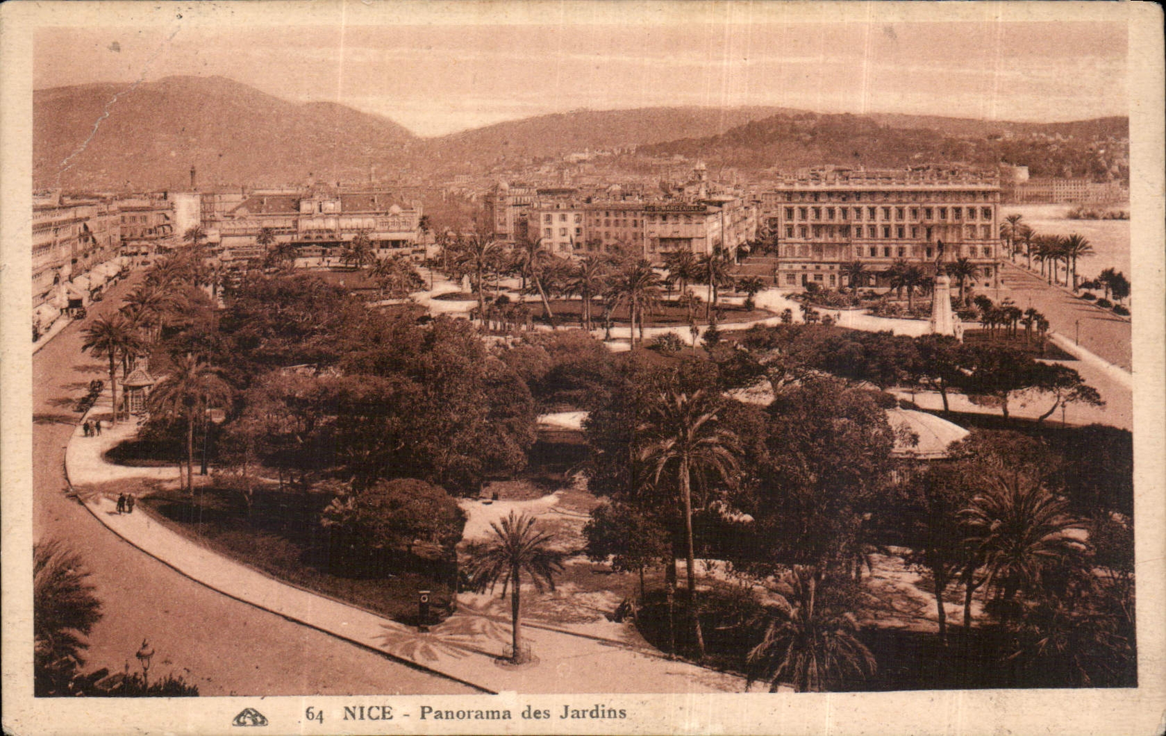 CPA Nice Panorama des Jardins 