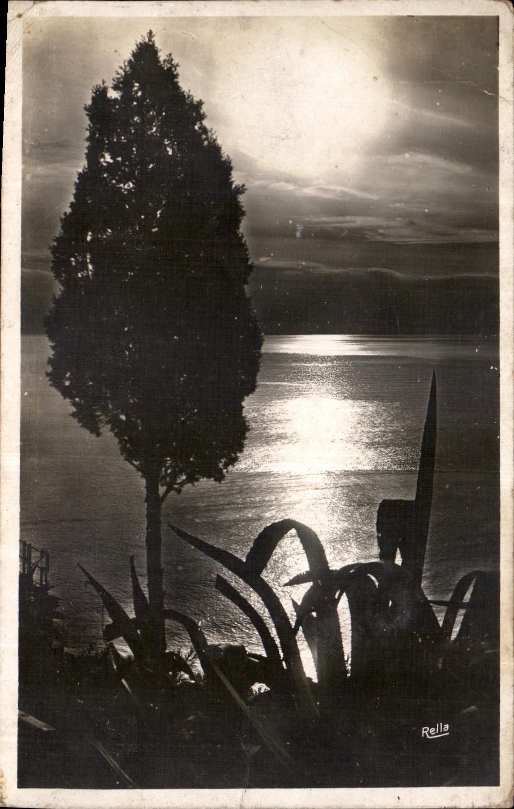 CPA Cote d'Azur Crepuscule 