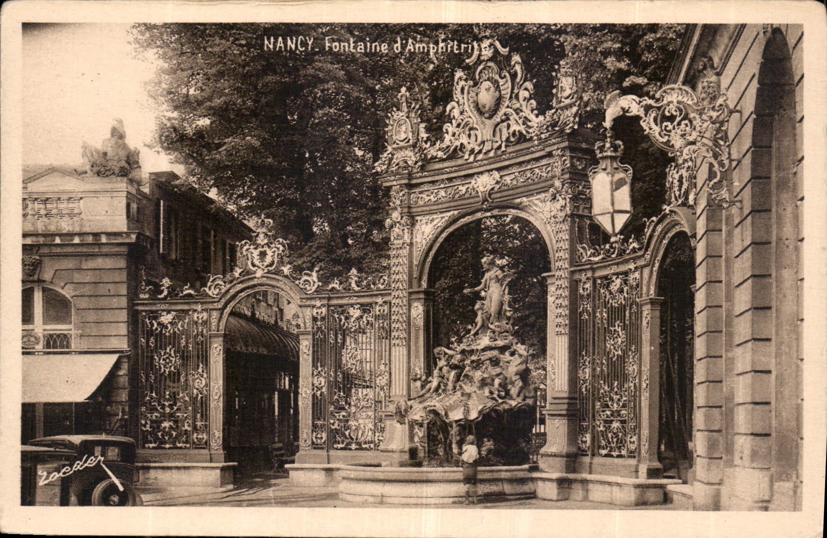CPA Nancy Coquette Fontaine d'Amphitrite 