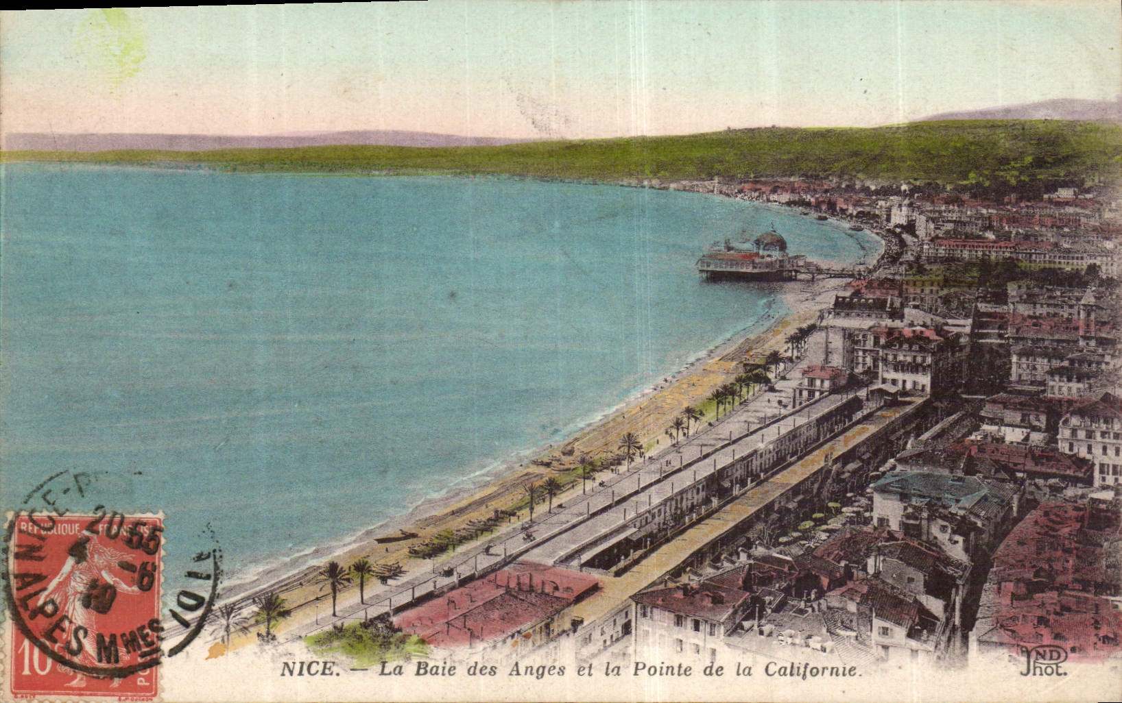 CPA Nice la Baie des Anges et la Pointe de la Californie 