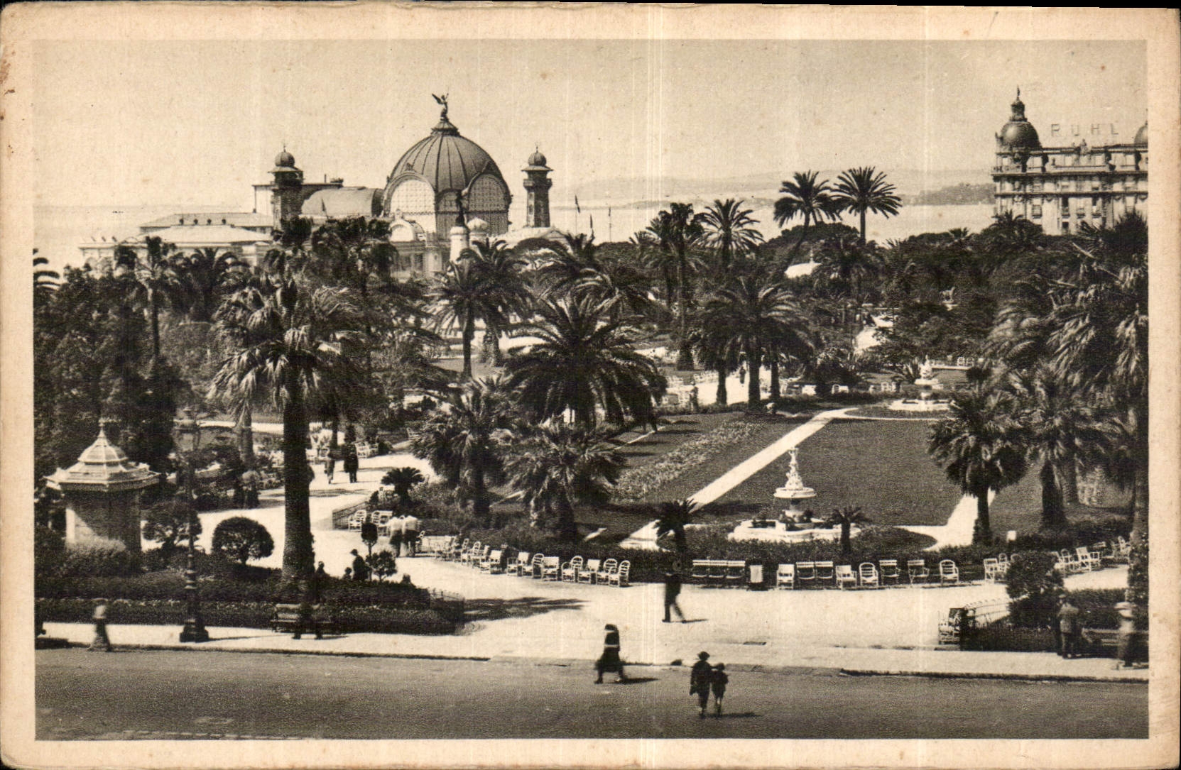 CPA Cote d'Azur Artistique Nice les Jardins Albert 1er 