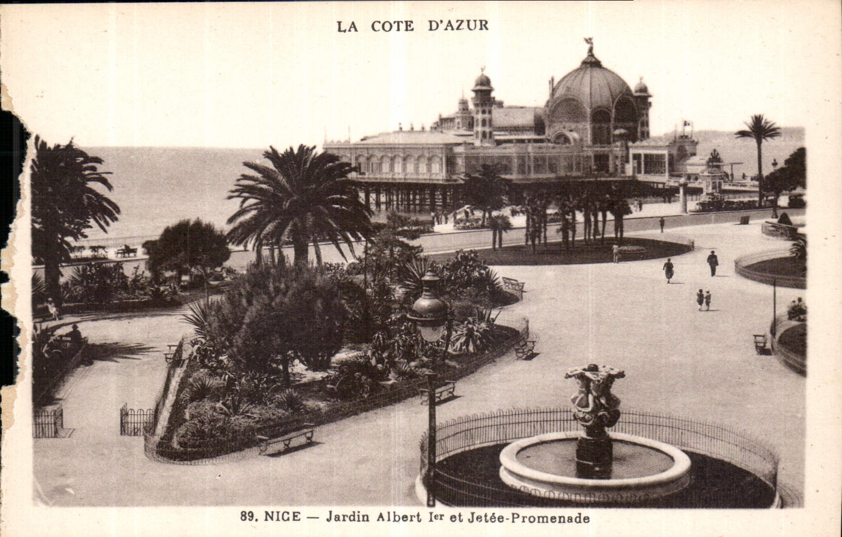 CPA La Cote d'Azur Nice Jardin Albert 1er et Jetee Promenade 